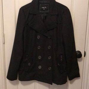 Rue 21 Black button down coat